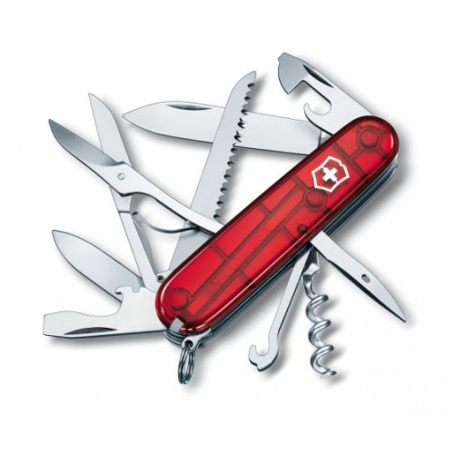 Taschenmesser Huntsman rot transparent
