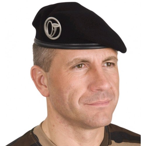 Militär Beret schwarz