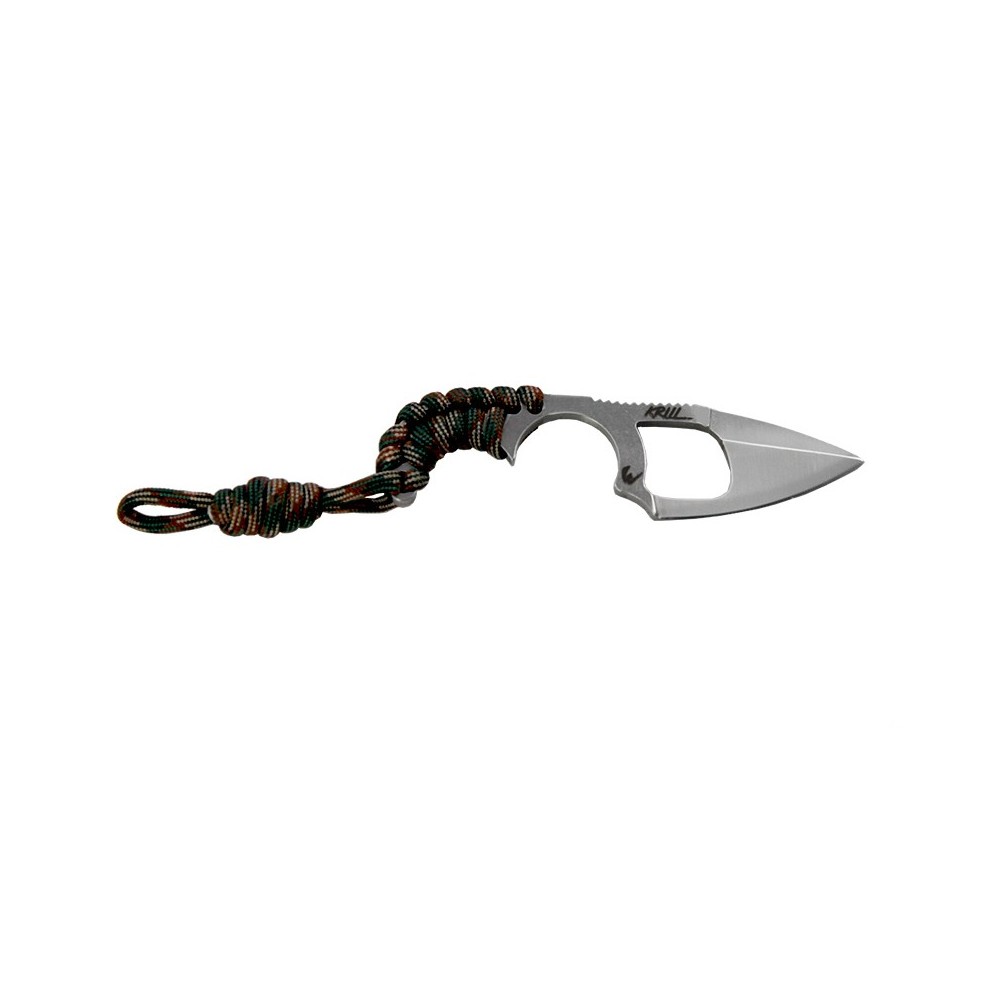 Couteau Krill évidé  manche Woodland camo Kr00116