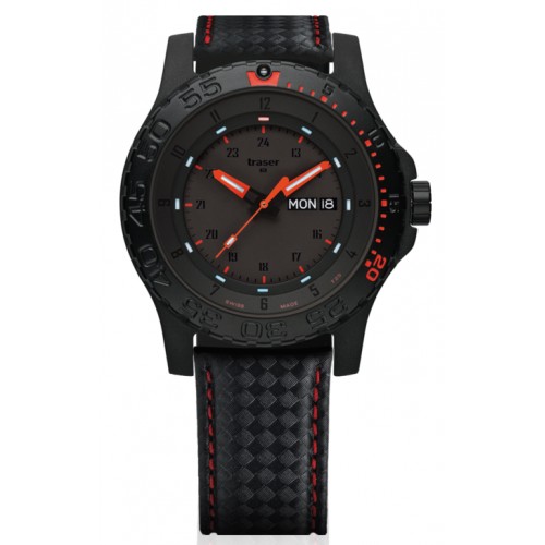 Montre traser red combat rouge/noir