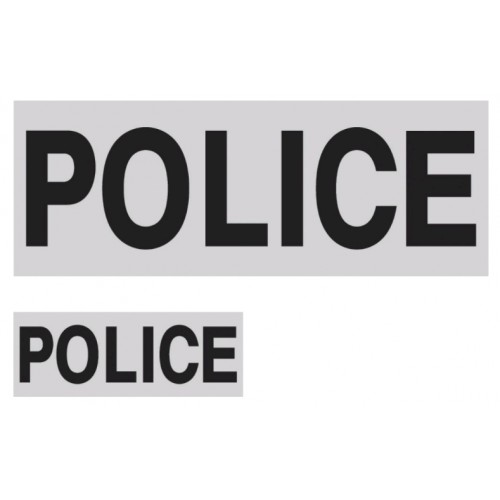 Lot de 1 dossard + 1 Bande poitrine gris Police