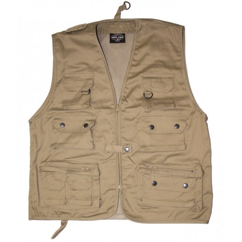 Gilet Reporter tan