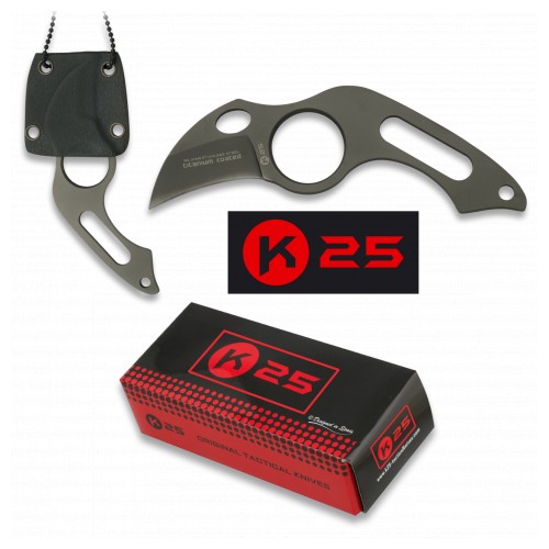 COUTEAU TACTIQUE K25  GAINE KYDEX 4CM  31849