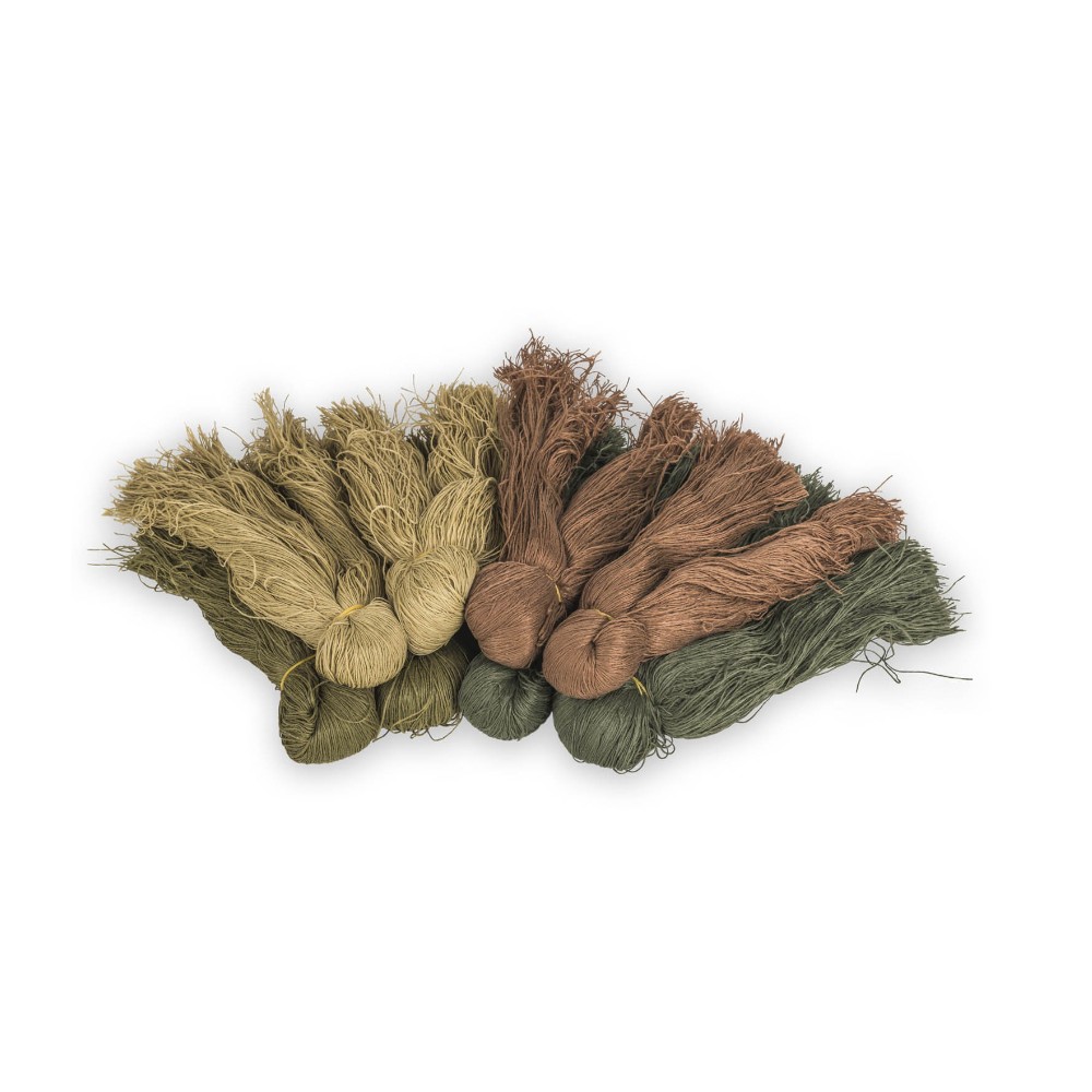 Ghillie fiber yarns woodland