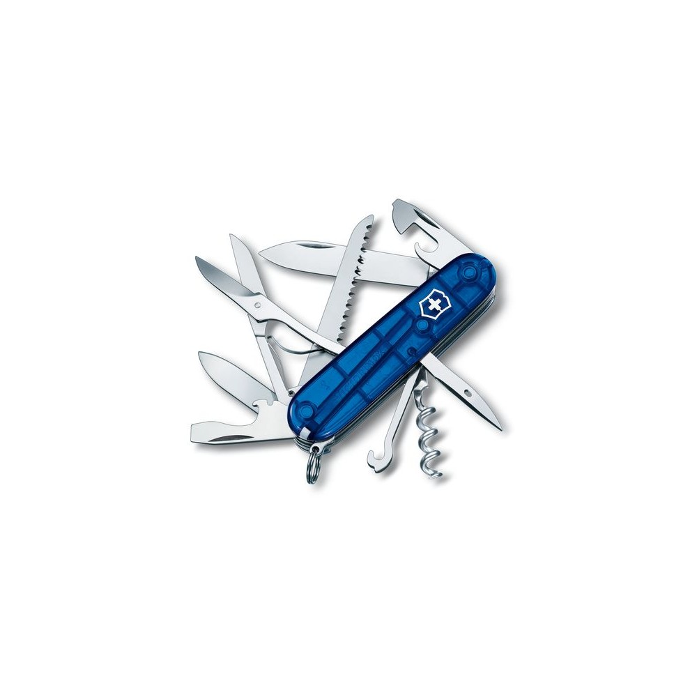 Taschenmesser Huntsman blau transparent
