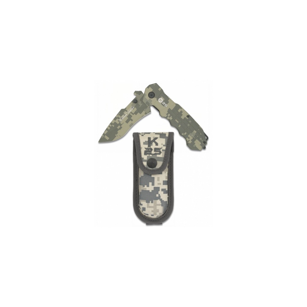 Couteau Pliant  ACU. Étui. Lame: 9.3 19220