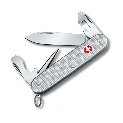 CH-sackmesser, soldatenmesser, Alox silber geripp