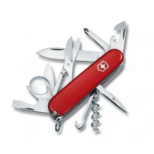 SACKMESSER VICTORINOX EXPLORER MIT LUPE ROT
