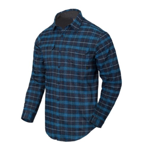 Chemise GreyMan Shirt - Blue Stonework Plaid