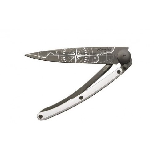 Couteau Deejo Black Tattoo - Terra Incognita WG