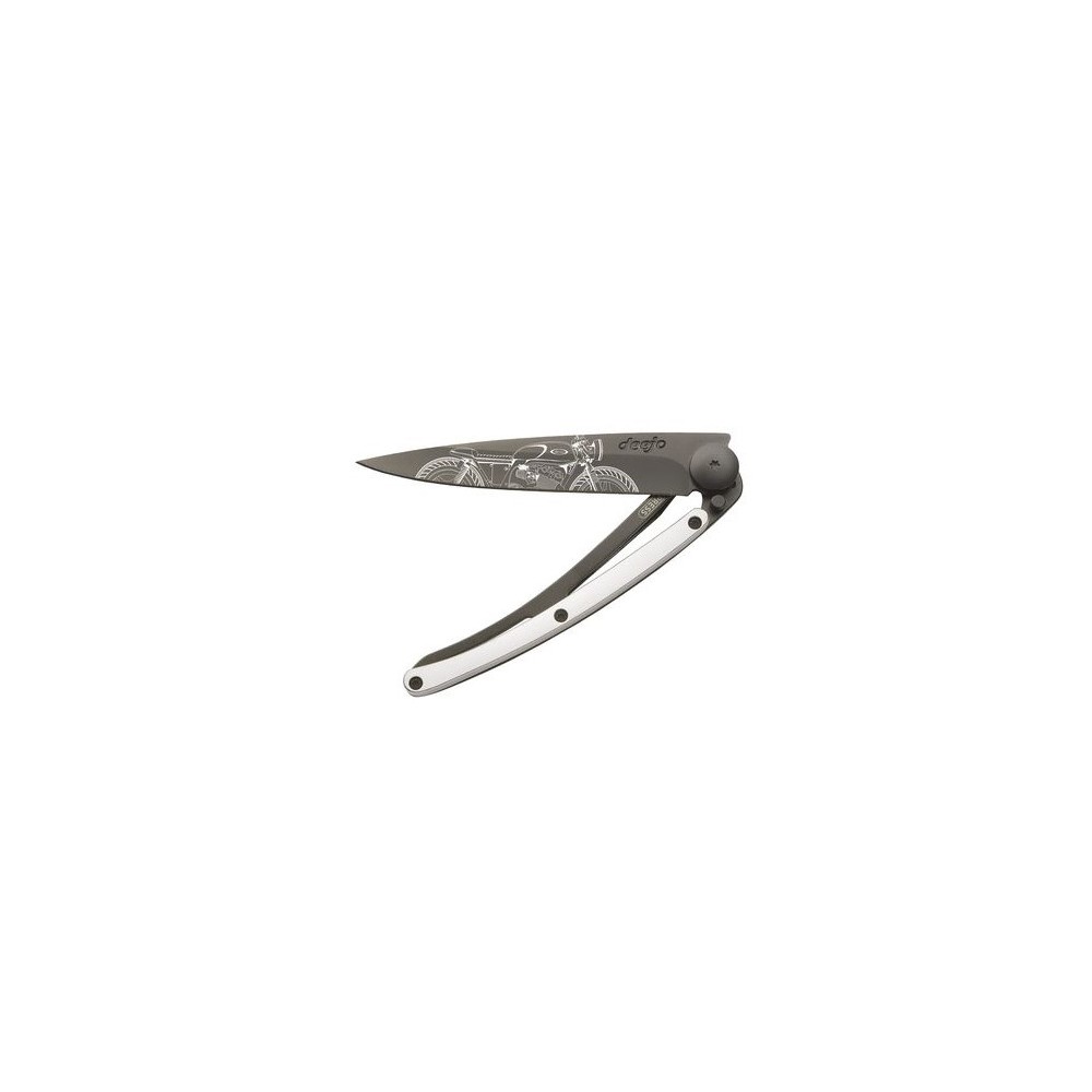 Couteau Deejo Black Tattoo - Café Racer WG