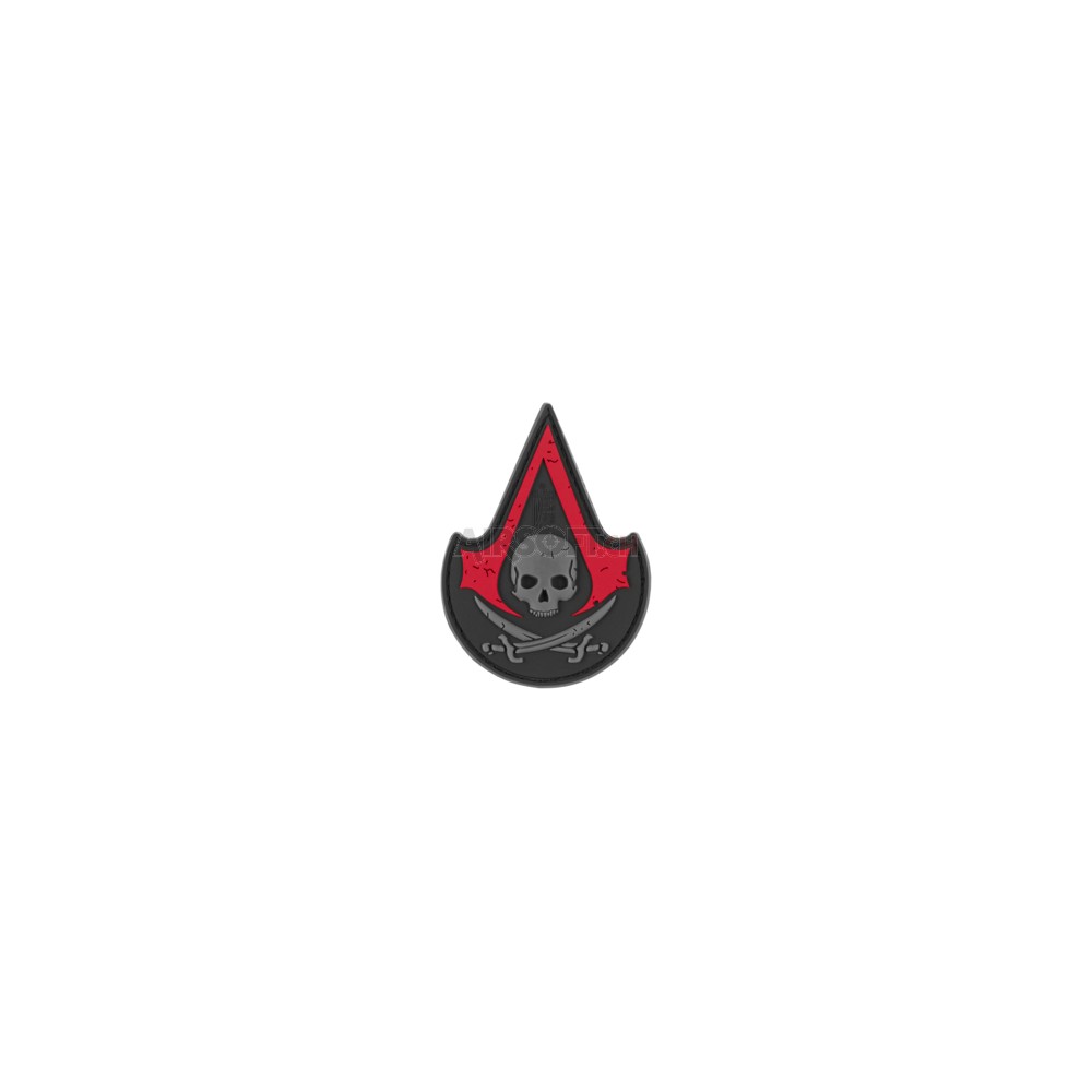 PATCH ASSASSIN SKULL NOIR/ROUG