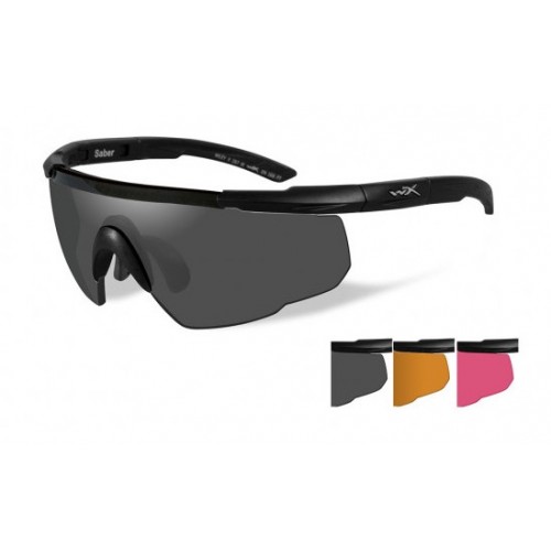 Ballistische Schutzbrille Saber mit 3 Gläser
