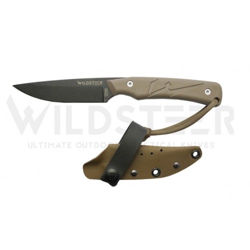 Couteau Wildsteer Troll lame noire manche Coyote