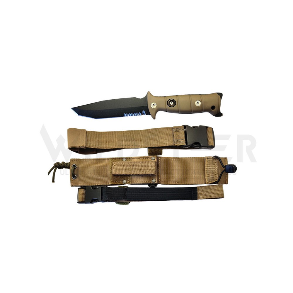 Wildsteer Tork lame noire denture étui Coyote