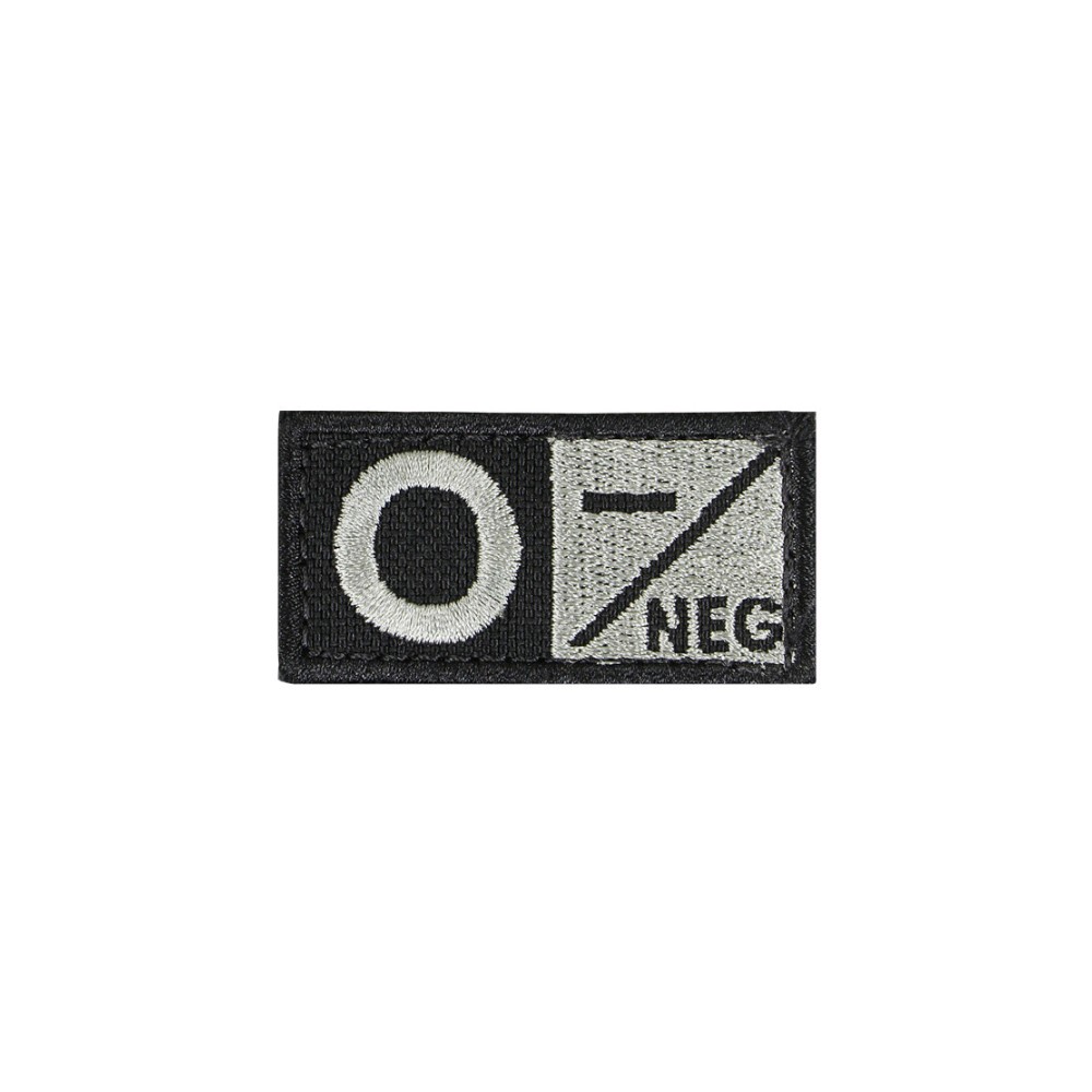 BLUTGRUPPEN ABZEICHEN 2.5x5cm SCHWARZ 0-