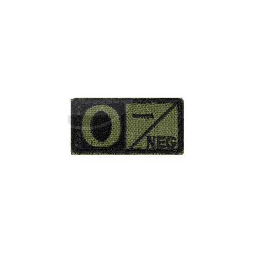 BLUTGRUPPEN ABZEICHEN 2.5x5cm GRÜN 0-