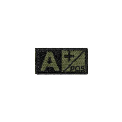 BLUTGRUPPEN ABZEICHEN 2.5x5cm GRÜN A+