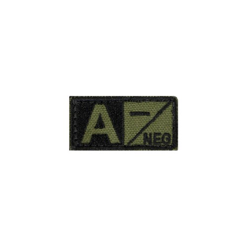 BLUTGRUPPEN ABZEICHEN 2.5x5cm GRÜN A-