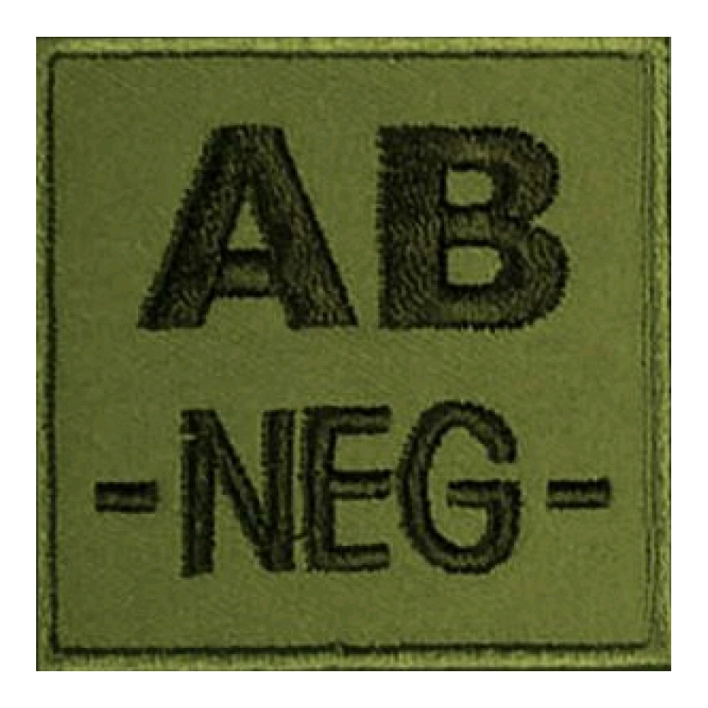 Blutgruppenabzeichen 5 x 5cm AB-