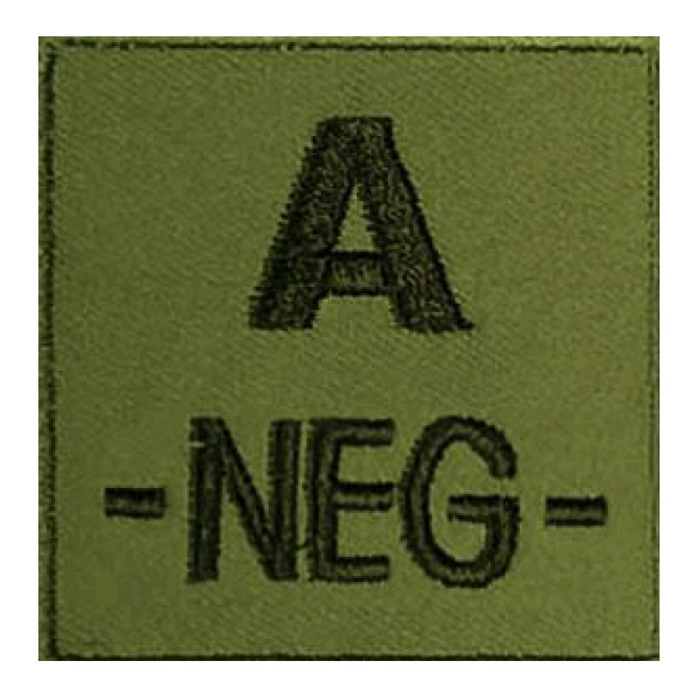 Blutgruppenabzeichen 5 x 5cm grün A-