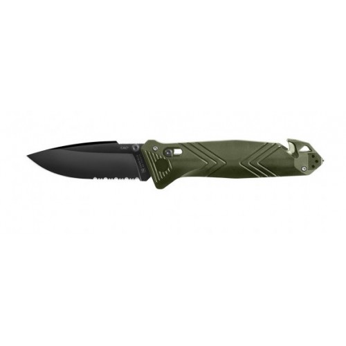 Couteau de poche CAC serration PA6 vert olive