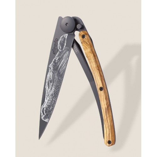 Couteau Deejo - Pur-Sang en bois d'olivier