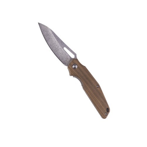 Couteau pliable en bois avec lame en acier