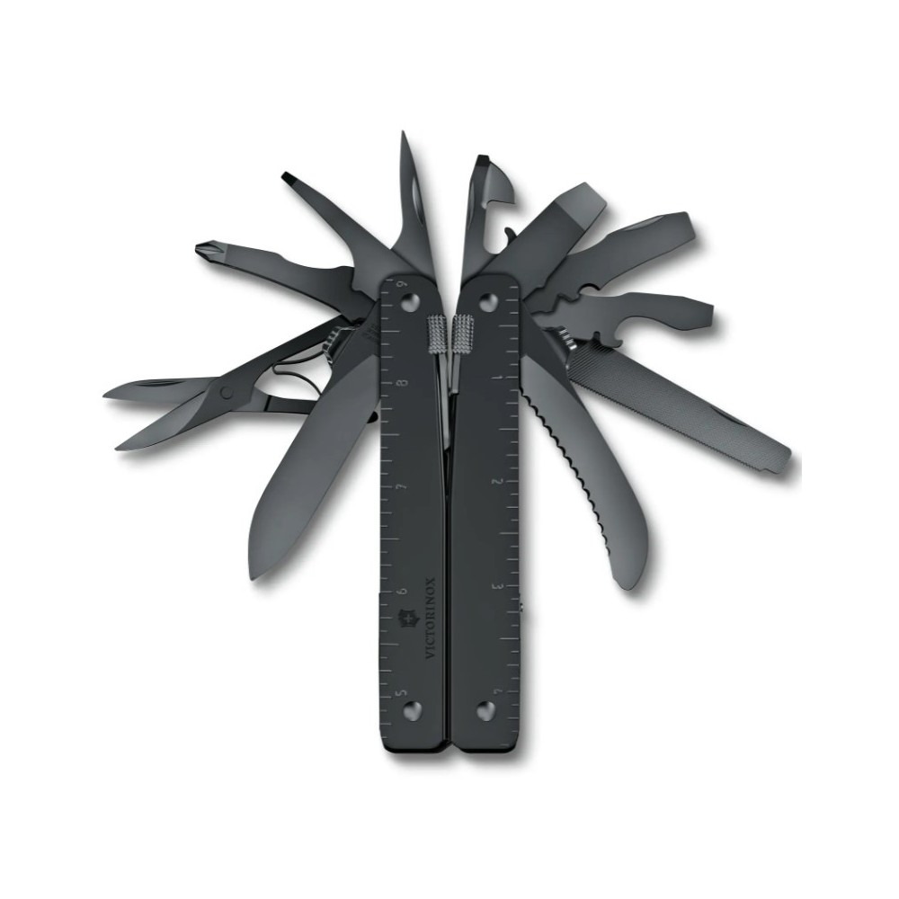 SWISSTOOL NOIR MAT AVEC ETUI NYLON