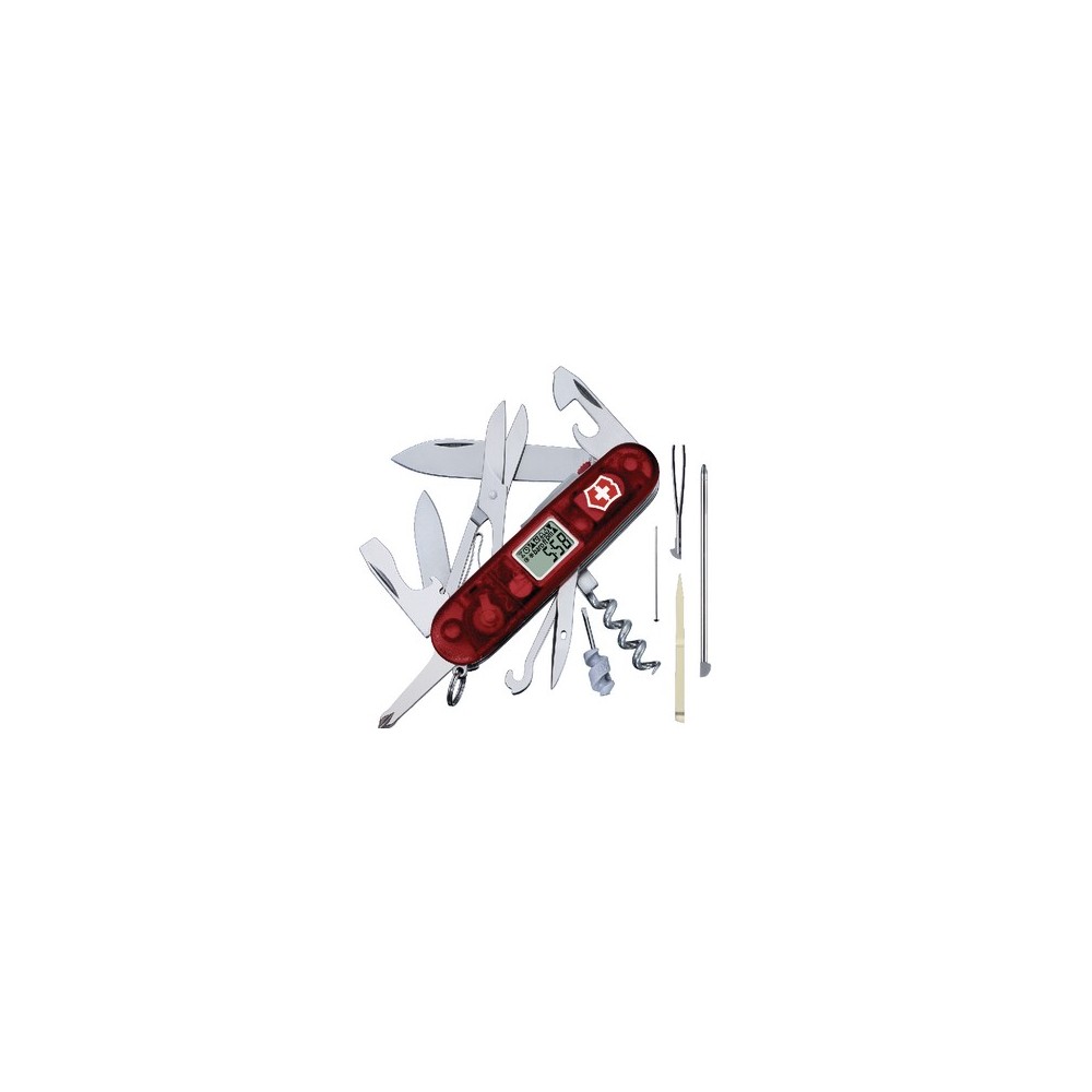 SACKMESSER TRAVELLER ROT TRANSP. MIT LED