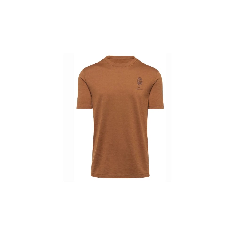 T-shirt merino thermowave pine  deep taupe
