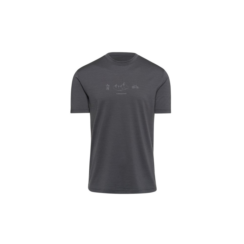 T-shirt merino thermowave, stone