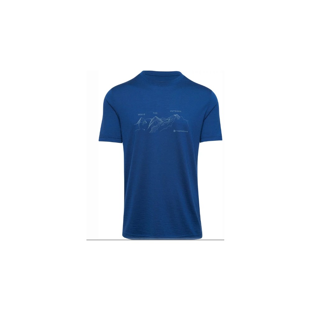 T-shirt merino thermowave brave outdoor blue