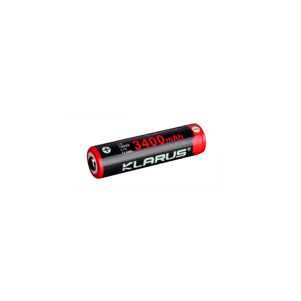 Batterie Klarus 18650 3400mAh 3.6V rechargeable