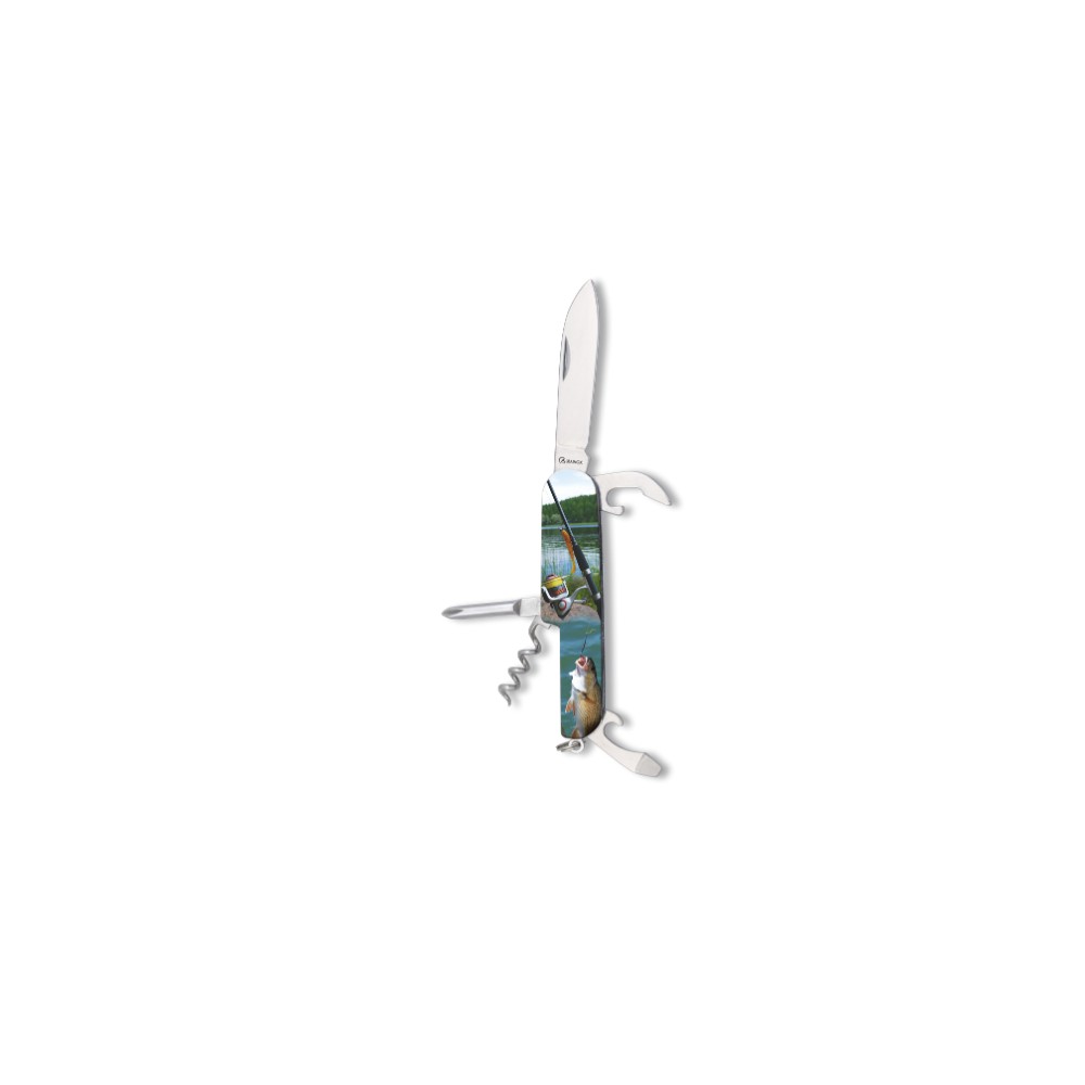 Couteau de poche, PÊCHE, 6 fonctions, 9 cm