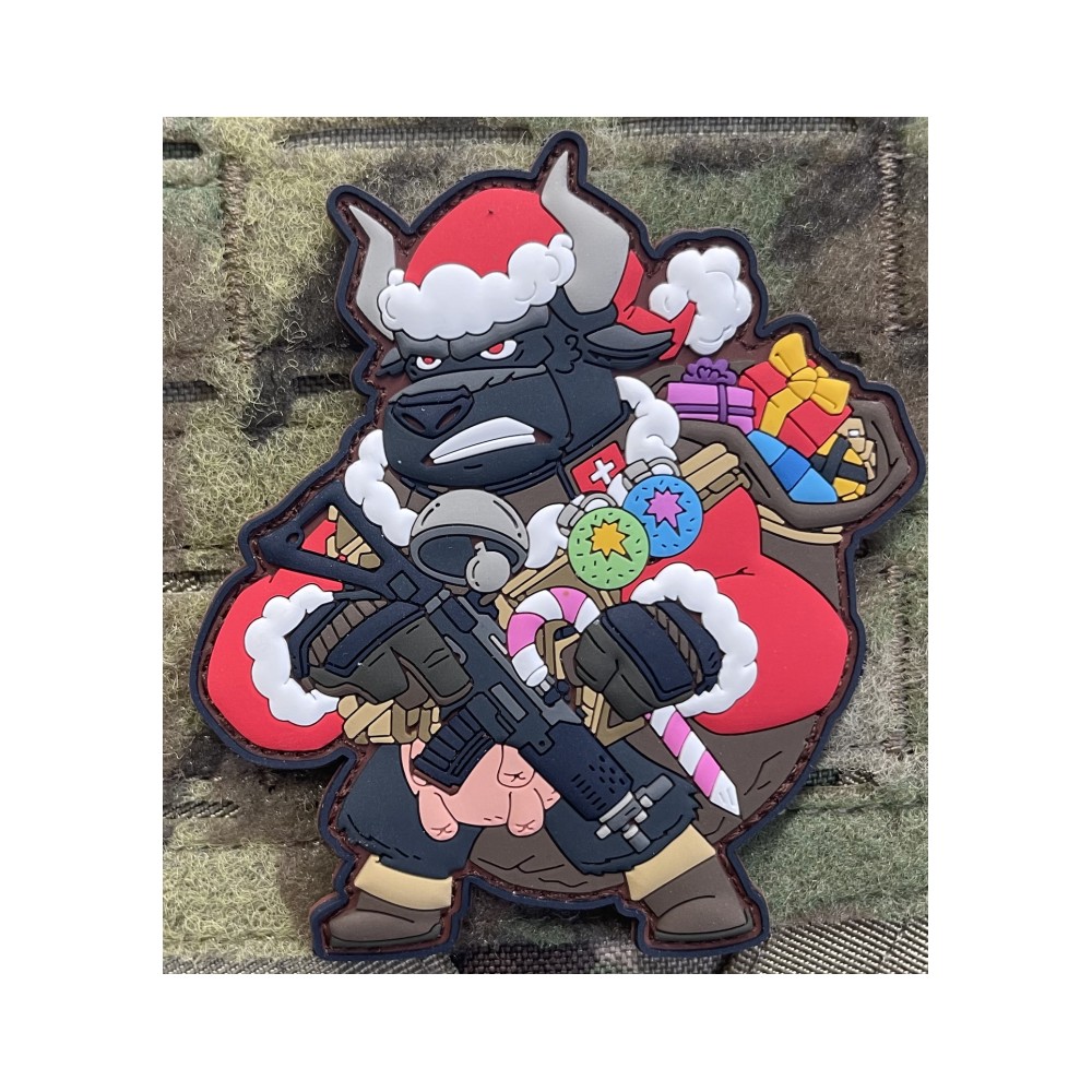 Patch Angry Cow - Christmas