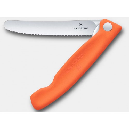 Couteau de pique-nique Swiss Classic, 11 cm orange