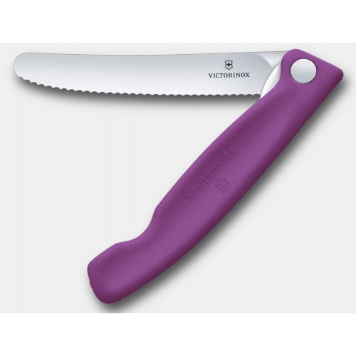 Couteau de pique-nique Swiss Classic, 11 cm violet