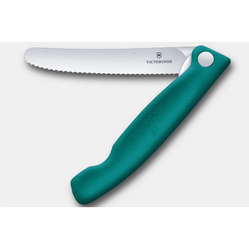Couteau de pique-nique Swiss Classic, 11 cm, vert
