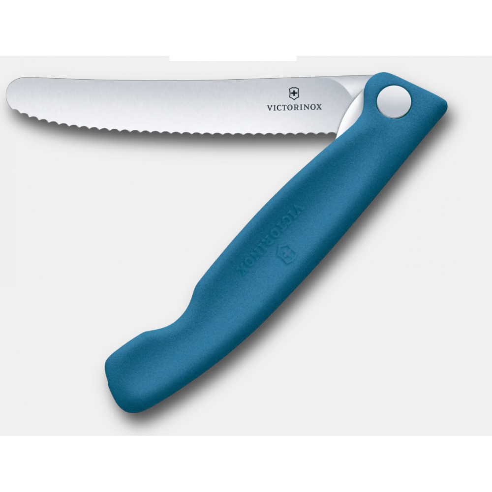 Couteau de pique-nique Swiss Classic, 11 cm, bleu