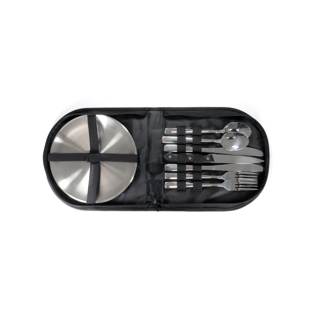 Set de vaisselle 2 personnes en acier inoxydable
