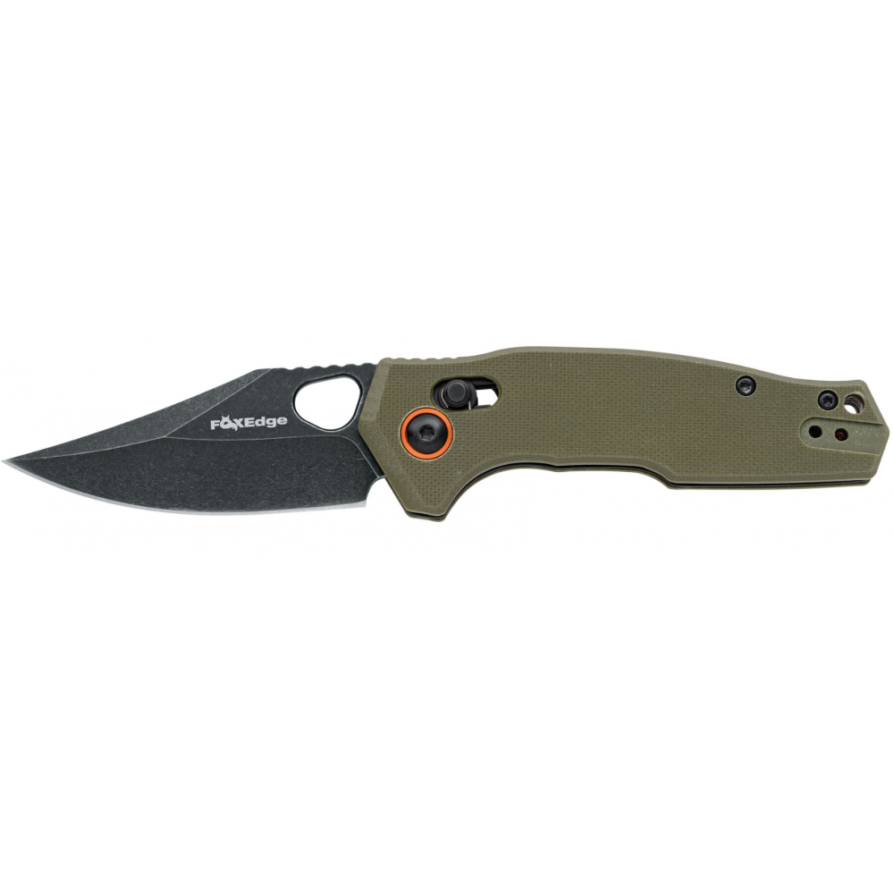 Couteau Fox Edge Crew, vert , lame pointue