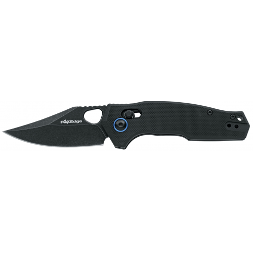 Couteau Fox Edge Crew, noir  lame pointue